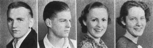 1936 Student Body Officers 